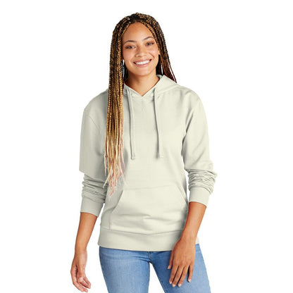 NEW STRAYER Allmade® Unisex Organic French Terry Pullover Hoodie - White Sand