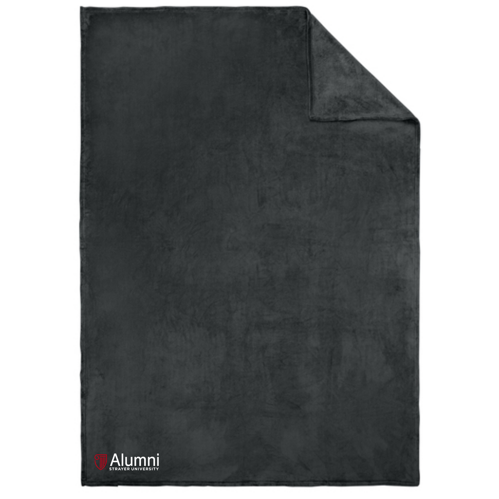 STRAYER ALUMNI Port Authority® Oversized Ultra Plush Blanket - Graphite