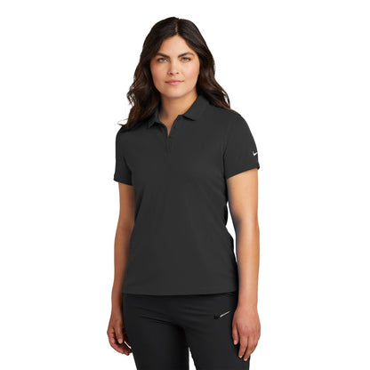 NEW STRAYER Nike Ladies Victory Solid Polo - Black