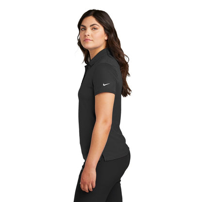 NEW STRAYER Nike Ladies Victory Solid Polo - Black