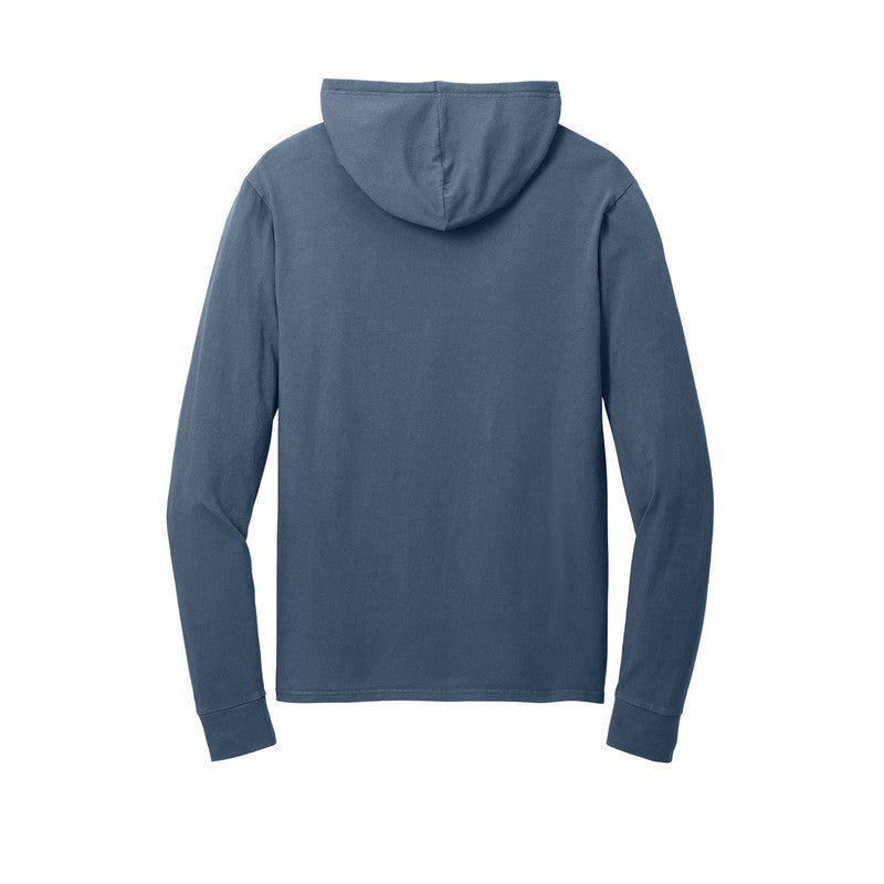 NEW STRAYER Port & Company® Beach Wash® Garment-Dyed Pullover Hooded Tee - Denim Blue COMING SOON PRE-ORDER ONLY