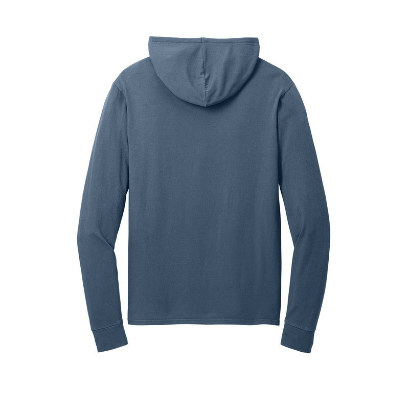 STRAYER Port & Company® Beach Wash® Garment-Dyed Pullover Hooded Tee - Denim Blue
