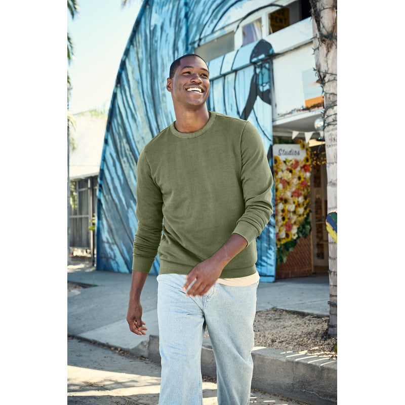 STRAYER District Wash™ Fleece Crew - Olive Drab Green
