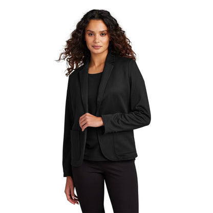 NEW STRAYER Mercer+Mettle™ Women’s Relaxed Knit Blazer - Deep Black