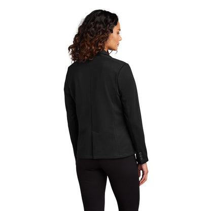 NEW STRAYER Mercer+Mettle™ Women’s Relaxed Knit Blazer - Deep Black