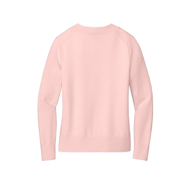 STRAYER Brooks Brothers® Women’s Cotton Stretch V-Neck Sweater - Pearl Pink