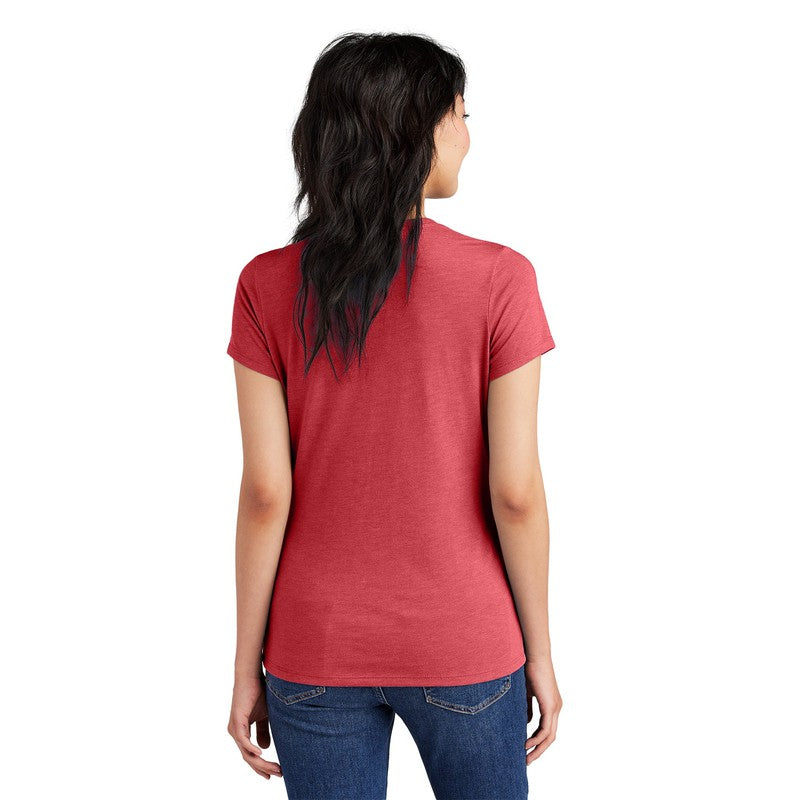 NEW STRAYER District ® Women’s Perfect Tri ® Tee-Red Frost