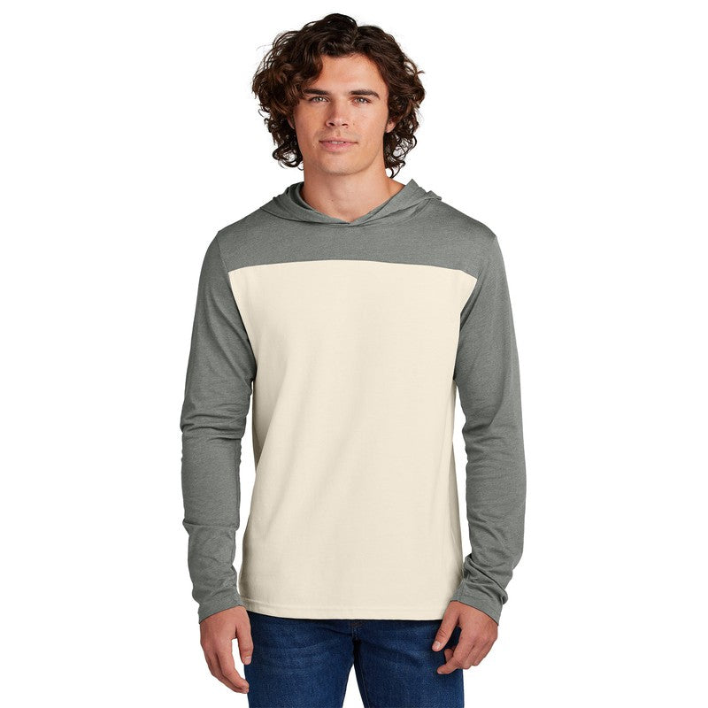 STRAYER Sport-Tek® Halftime Long Sleeve Hoodie - Vintage Heather/ Ecru