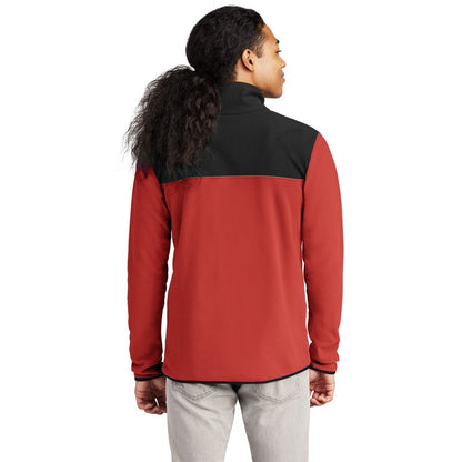 STRAYER The North Face® Glacier 1/4-Zip Fleece - Rage Red / TNF Black