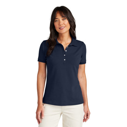 NEW STRAYER Brooks Brothers® Women’s Pima Cotton Pique Polo - Navy Blazer