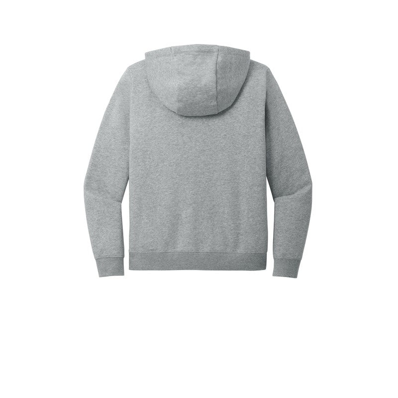 STRAYER Nike Ladies Club Fleece Sleeve Swoosh Pullover Hoodie - Dark Grey Heather
