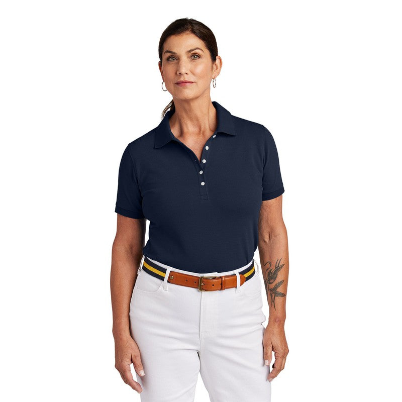 NEW STRAYER Brooks Brothers® Women’s Pima Cotton Pique Polo - Navy Blazer