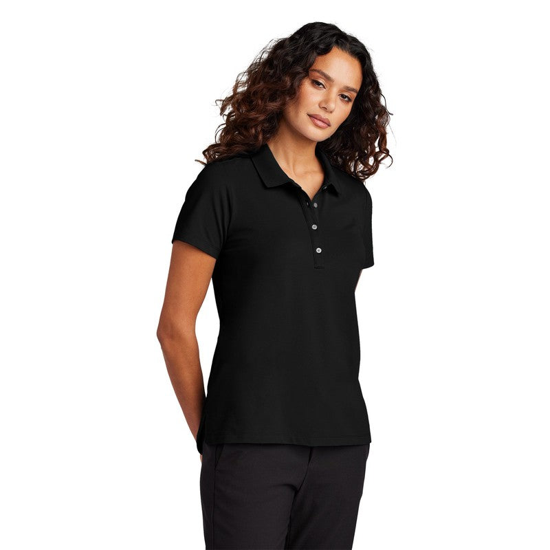 STRAYER Mercer+Mettle™ Women’s Stretch Pique Polo - Deep Black