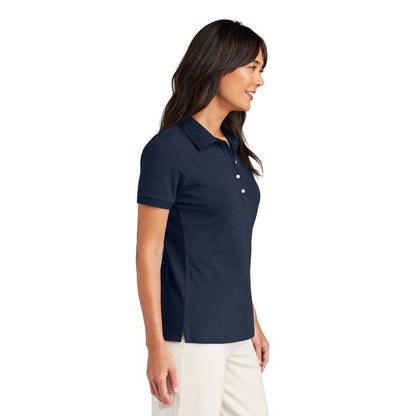 NEW STRAYER Brooks Brothers® Women’s Pima Cotton Pique Polo - Navy Blazer