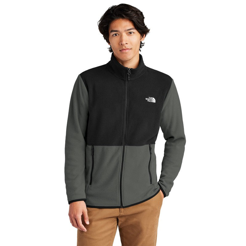 STRAYER The North Face® Glacier Full-Zip Fleece Jacket - Asphalt Grey/ TNF Black