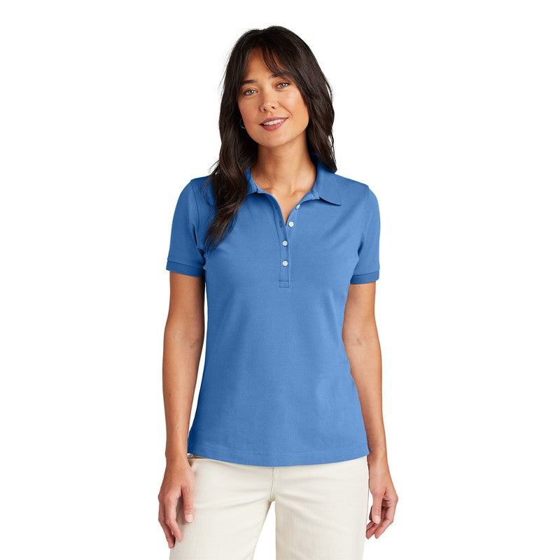 NEW STRAYER Brooks Brothers® Women’s Pima Cotton Pique Polo - Charter Blue