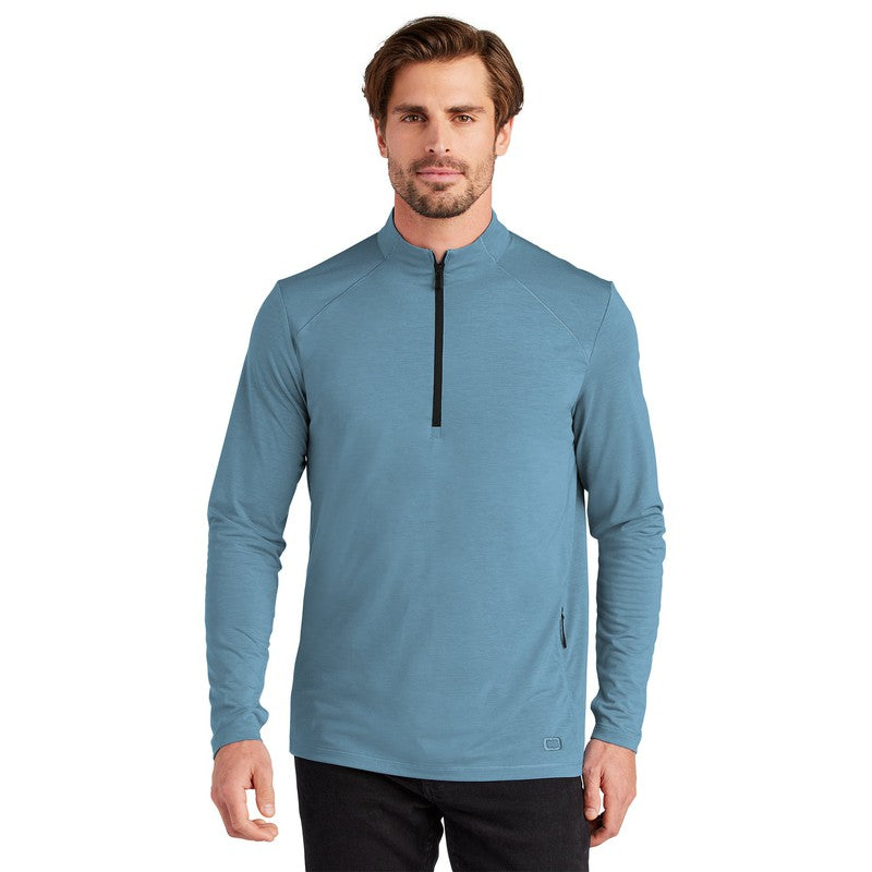 STRAYER OGIO® Motion 1/4-Zip - Blue Mist