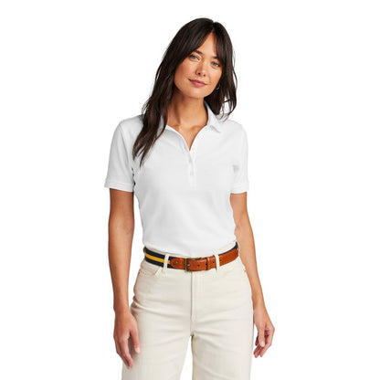 NEW STRAYER Brooks Brothers® Women’s Pima Cotton Pique Polo - White