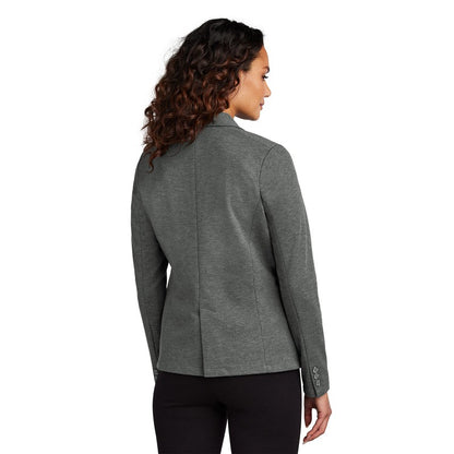 NEW STRAYER Mercer+Mettle™ Women’s Relaxed Knit Blazer - Storm Grey Heather