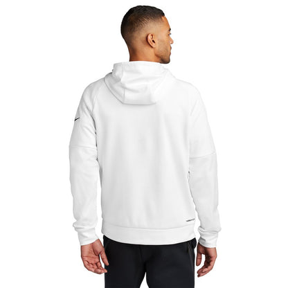 NEW STRAYER Nike Therma-FIT Pocket 1/4-Zip Fleece Hoodie - WHITE