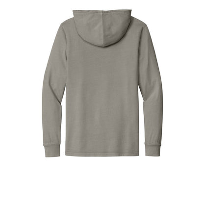 NEW STRAYER Allmade® Unisex Mineral Dye Organic Cotton Hoodie Tee - Driftwood Grey