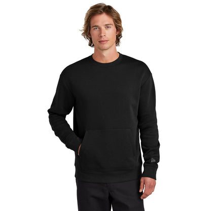 NEW STRAYER New Era ® Heritage Fleece Pocket Crew - Black