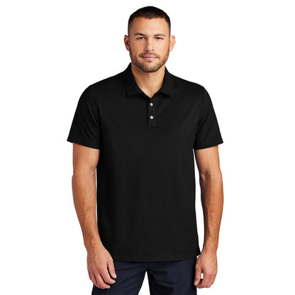 NEW STRAYER Mercer+Mettle™ Stretch Pique Polo - Deep Black