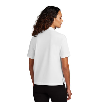 NEW STRAYER ALUMNI - Mercer+Mettle® Women’s Stretch Jersey Polo - White