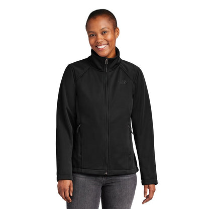 STRAYER The North Face® Ladies Chest Logo Ridgewall Soft Shell Jacket - TNF Black