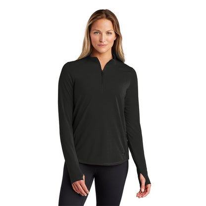 NEW STRAYER OGIO® Ladies Motion 1/4-Zip - Blacktop