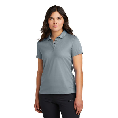 NEW STRAYER Nike Ladies Victory Solid Polo - Cool Grey