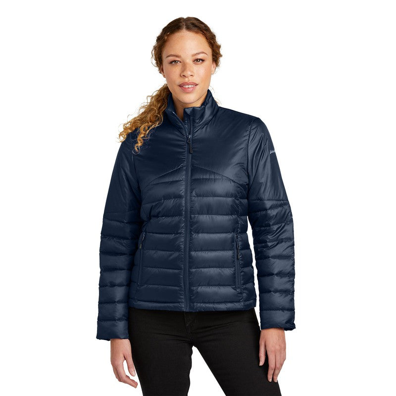 NEW STRAYER Eddie Bauer ® Ladies Quilted Jacket - River Blue Navy ...