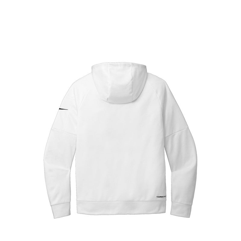 NEW STRAYER Nike Therma-FIT Pocket 1/4-Zip Fleece Hoodie - WHITE