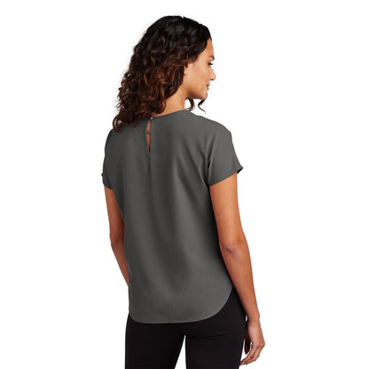 NEW STRAYER Mercer+Mettle™ Women's Stretch Crepe Crew - Anchor Grey