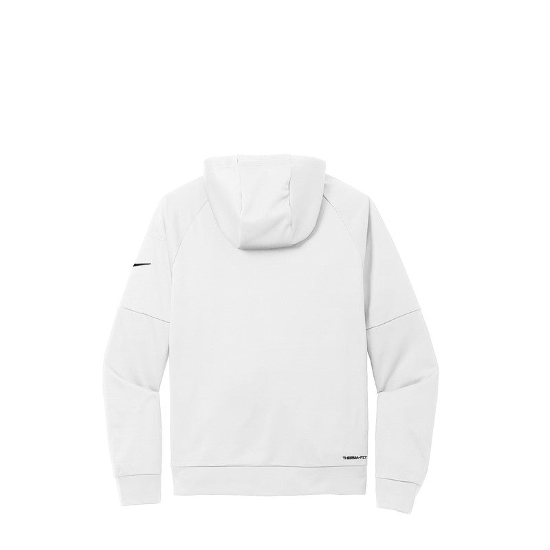 NEW STRAYER Nike Therma-FIT Pocket Pullover Fleece Hoodie - WHITE