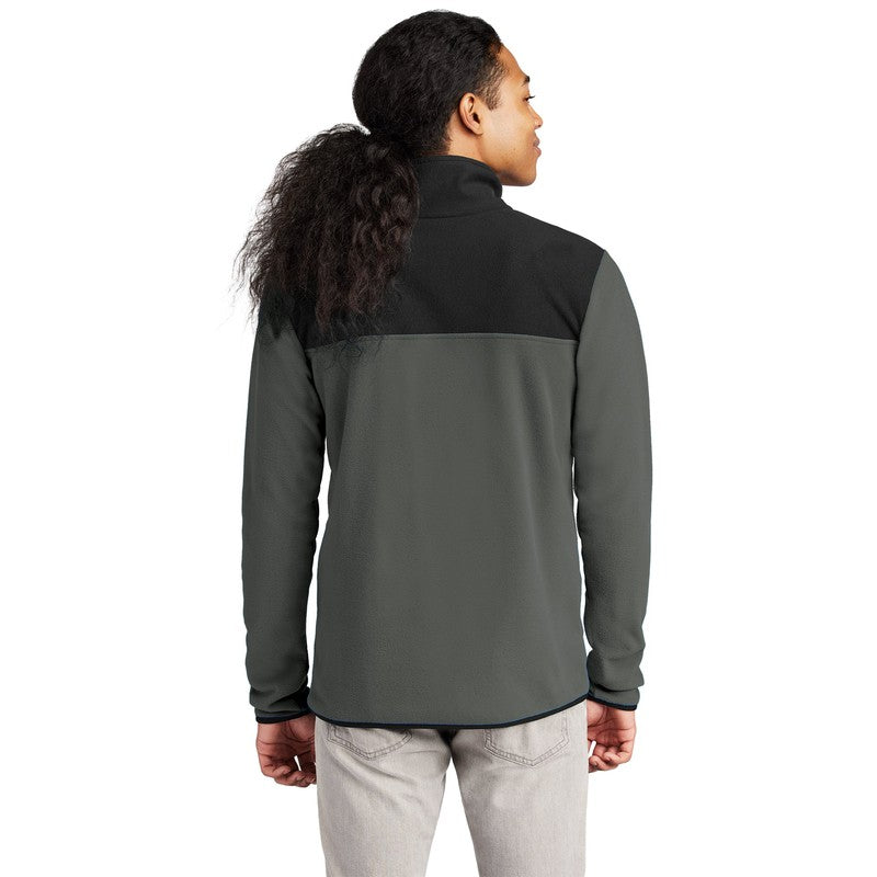 STRAYER The North Face® Glacier 1/4-Zip Fleece - Asphalt Grey/ TNF Black