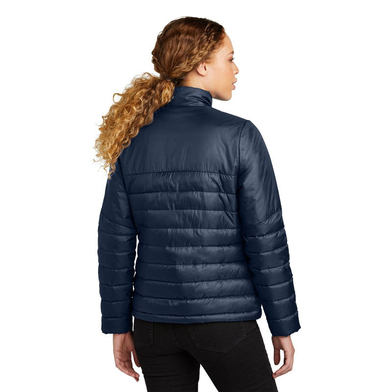 STRAYER Eddie Bauer ® Ladies Quilted Jacket - River Blue Navy