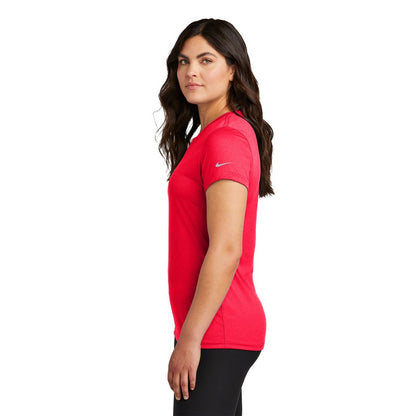 NEW STRAYER Nike Ladies Swoosh Sleeve rLegend Tee - University Red