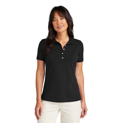 NEW STRAYER Brooks Brothers® Women’s Pima Cotton Pique Polo - Deep Black