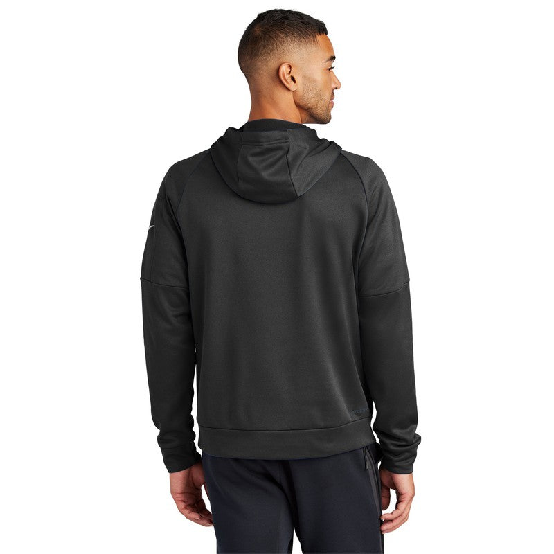 NEW STRAYER Nike Therma-FIT Pocket 1/4-Zip Fleece Hoodie - BLACK