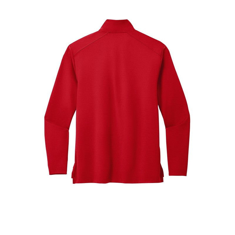 NEW STRAYER Port Authority® C-FREE® Double Knit 1/4-Zip - Rich Red