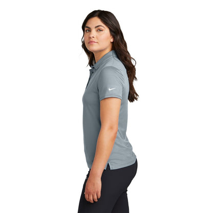 NEW STRAYER Nike Ladies Victory Solid Polo - Cool Grey