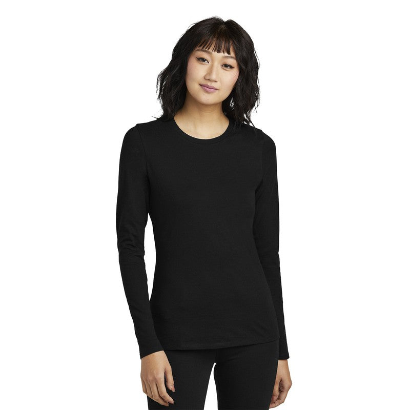 STRAYER District® Women’s Perfect Blend® CVC Long Sleeve Tee - Black