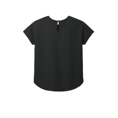 NEW STRAYER Mercer+Mettle™ Women's Stretch Crepe Crew - Deep Black