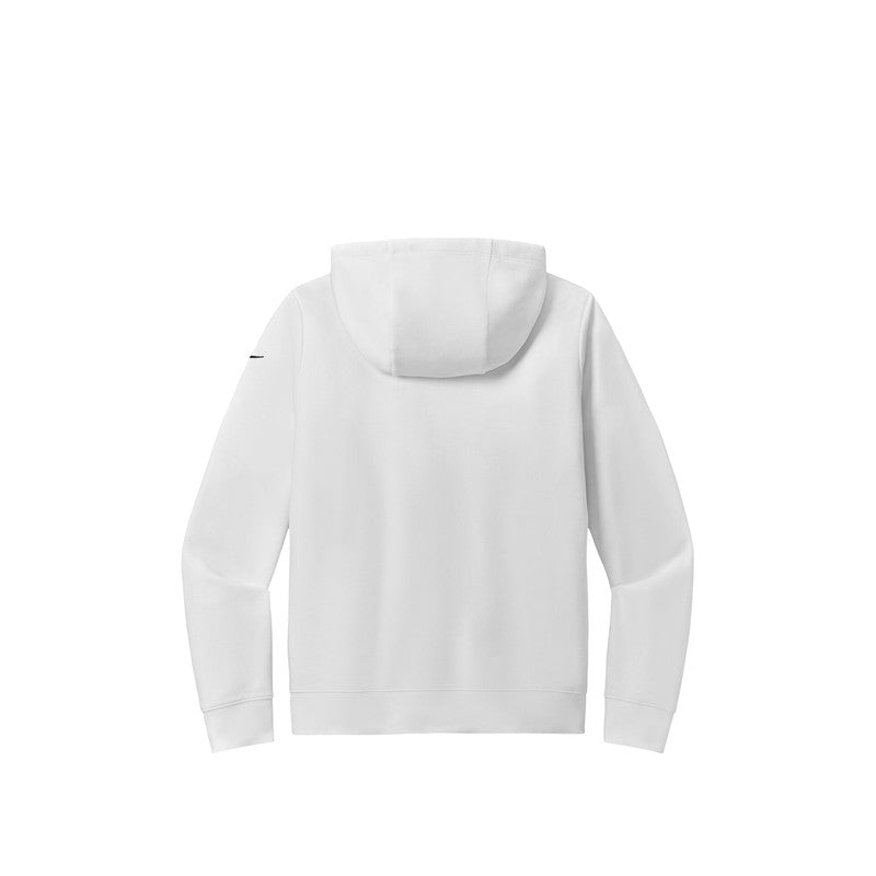 NEW STRAYER Nike Ladies Club Fleece Sleeve Swoosh Full-Zip Hoodie - WHITE