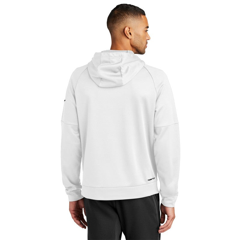 NEW STRAYER Nike Therma-FIT Pocket Pullover Fleece Hoodie - WHITE