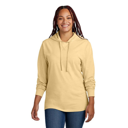 NEW STRAYER Allmade® Unisex Mineral Dye Organic Cotton Hoodie Tee - Golden Wheat