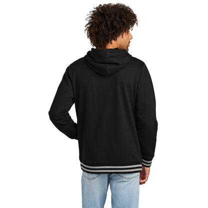 NEW STRAYER New Era ® Comeback Fleece Pullover Hoodie - Black/ Athletic Heather