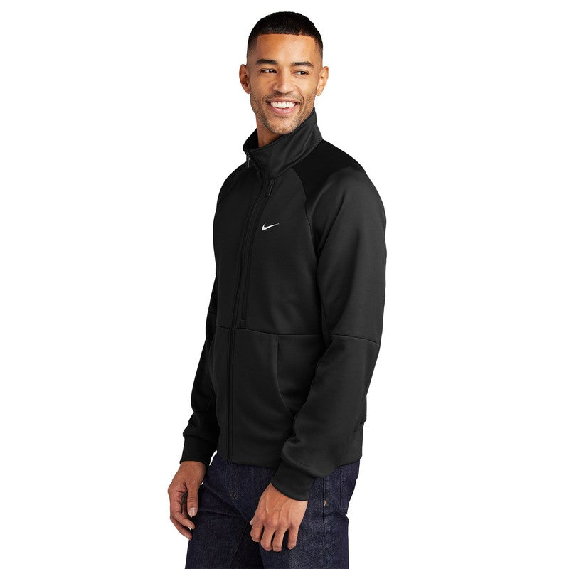 NEW STRAYER Nike Full-Zip Chest Swoosh Jacket - BLACK