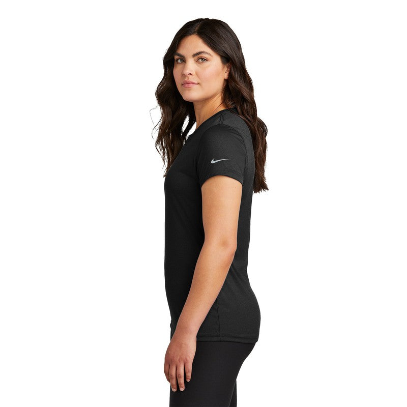 NEW STRAYER Nike Ladies Swoosh Sleeve rLegend Tee - BLACK